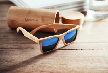 Logotrade promotional merchandise photo of: Sunglasses and case in bamboo KEILA