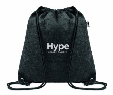 Logotrade promotional giveaways photo of: RPET felt drawstring bag