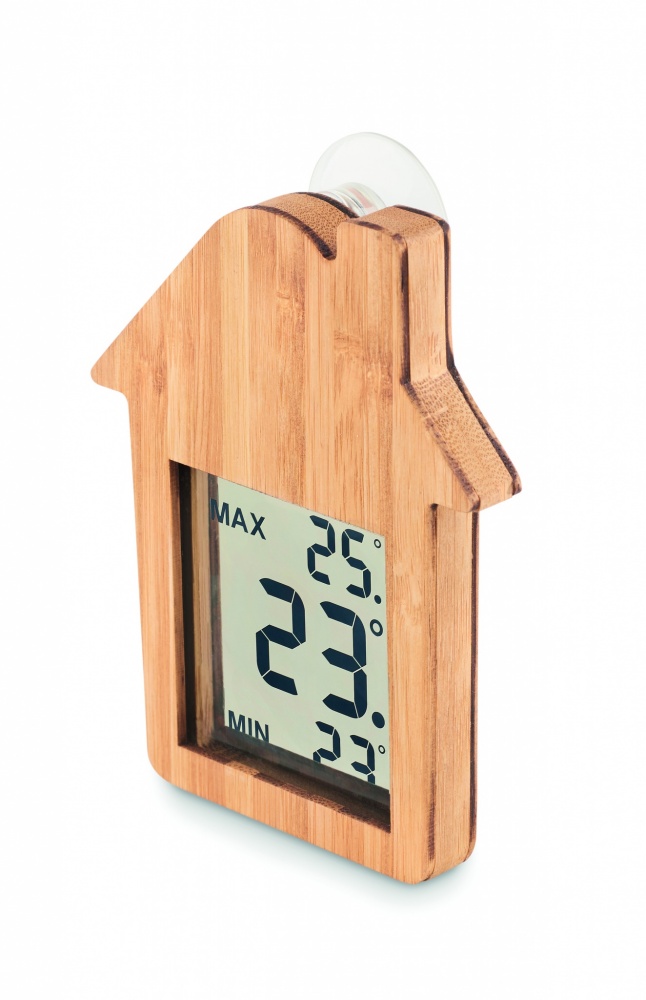 Logotrade promotional product picture of: Bamboo weather station HISA