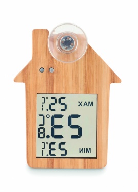 Logotrade corporate gift picture of: Bamboo weather station HISA