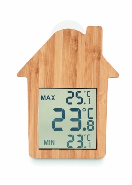 Logo trade promotional items picture of: Bamboo weather station HISA