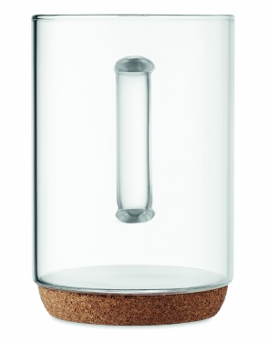 Logotrade promotional merchandise image of: Glass mug 400ml with cork base