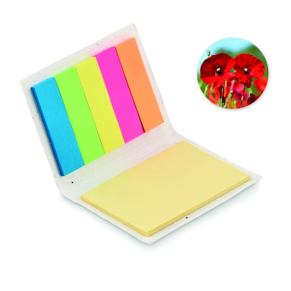 Logotrade promotional giveaway picture of: Seed paper sticky note pad