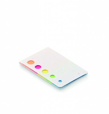 Logo trade promotional gifts picture of: Seed paper page markers pad