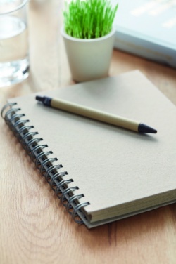 Logo trade corporate gifts image of: A5 grass notebook 80 lined