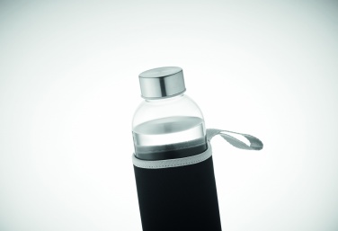 Logotrade advertising product picture of: Glass bottle in pouch 750ml