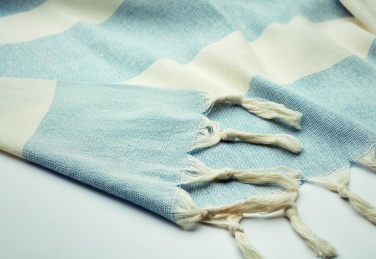 Logo trade promotional products image of: Hamman towel blanket 140 gr/m²