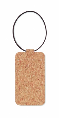 Logo trade promotional merchandise image of: Cork luggage tag