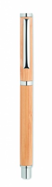 Logo trade promotional gift photo of: Bamboo gel pen