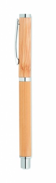 Logo trade business gift photo of: Bamboo gel pen