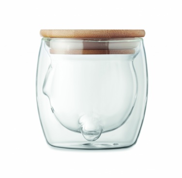 Logo trade promotional giveaway photo of: Double wall borosilicate mug