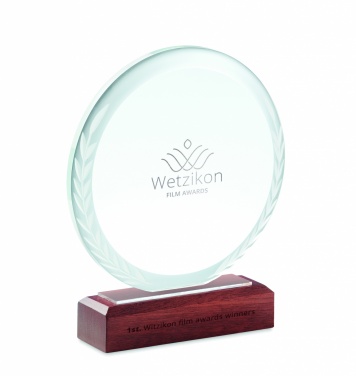 Logo trade promotional merchandise picture of: Round award plaque