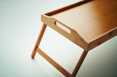 Logo trade corporate gift photo of: Foldable bamboo tray