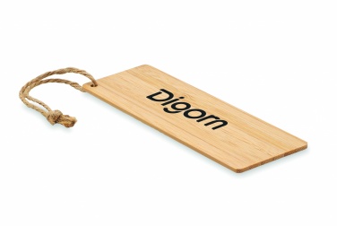 Logo trade promotional items image of: Bamboo bookmark
