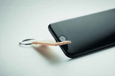 Logotrade promotional product picture of: Bamboo stand and key ring Savonlinna