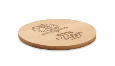Logotrade promotional product image of: Bamboo round coaster