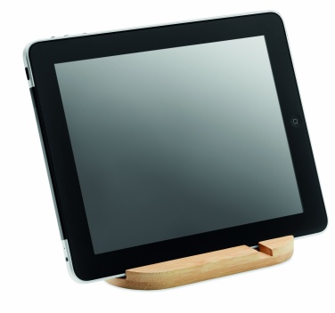 Logotrade promotional product picture of: Bamboo tablet/smartphone stand