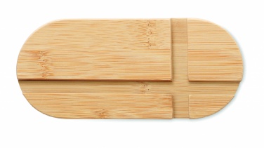 Logotrade business gift image of: Bamboo tablet/smartphone stand