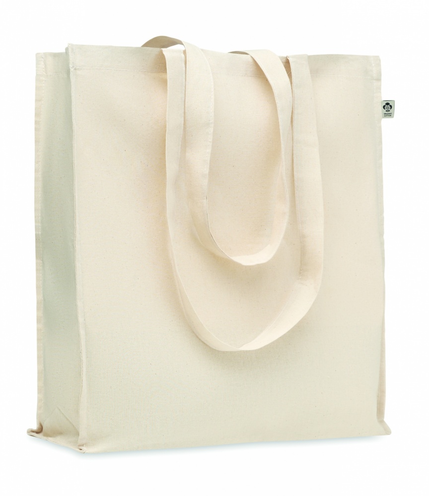 Logo trade business gifts image of: Organic cotton shopping bag