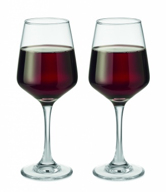 Logo trade corporate gift photo of: Set of 2 wine glasses