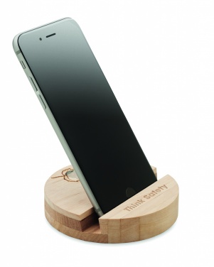 Logotrade promotional gift picture of: Birch Wood phone stand