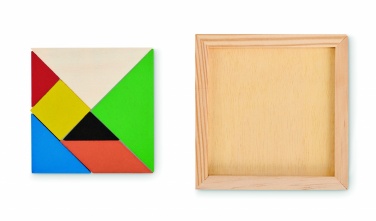 Logo trade promotional items picture of: Tangram puzzle in wood