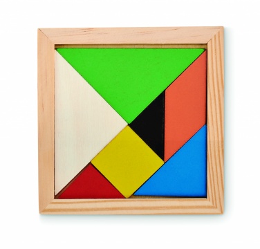 Logotrade promotional product picture of: Tangram puzzle in wood