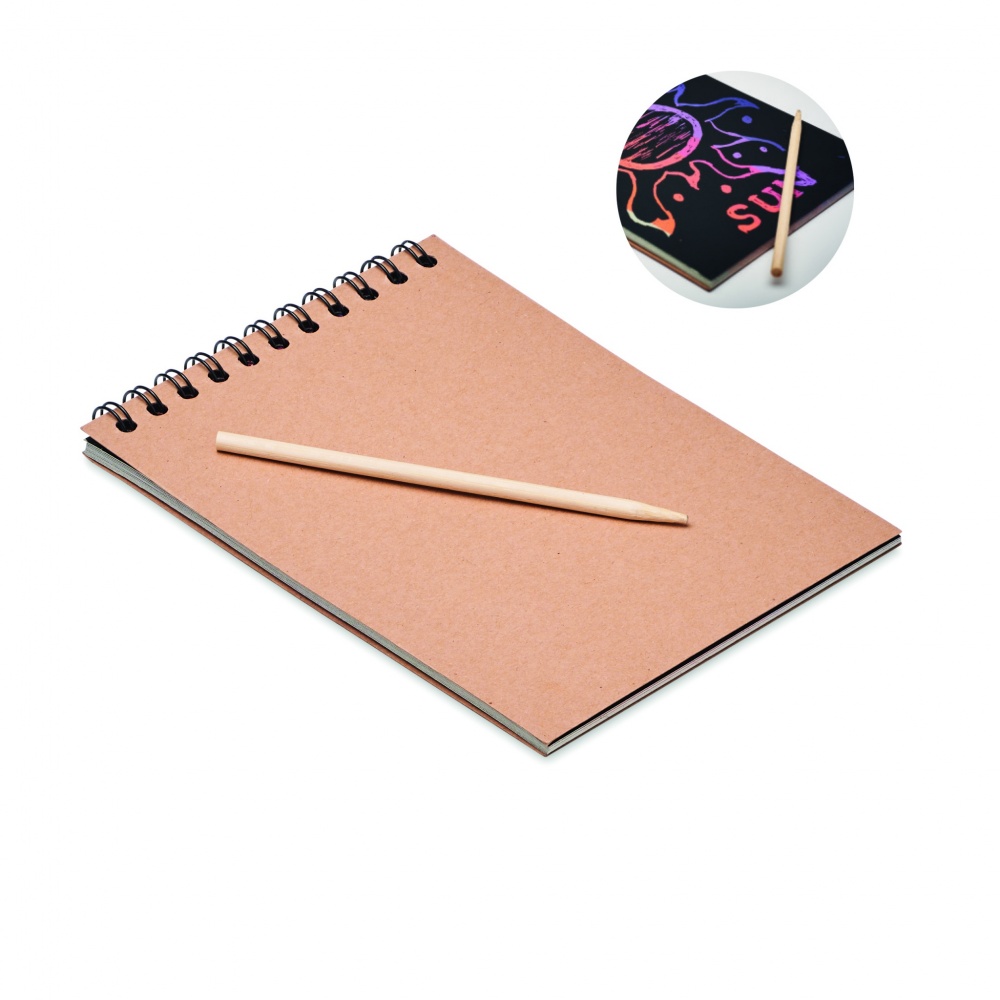 Logotrade promotional giveaway picture of: Scratching paper notebook