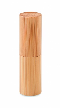 Logo trade promotional products picture of: Lip balm in bamboo tube box