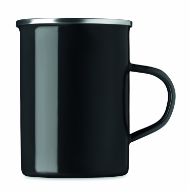 Logo trade promotional items picture of: Metal mug with enamel layer