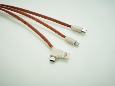 Logo trade promotional giveaways image of: 3 in 1 charging cable in cork