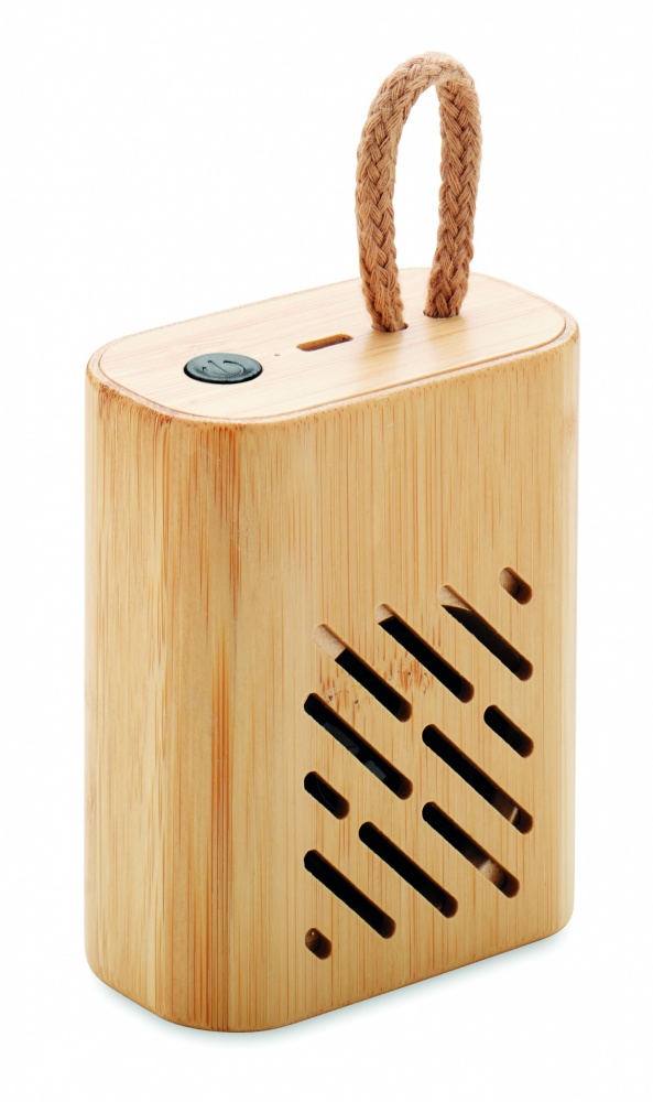 Logo trade advertising products image of: 3W Bamboo wireless speaker