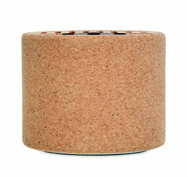 Logotrade promotional item picture of: Round cork wireless speaker