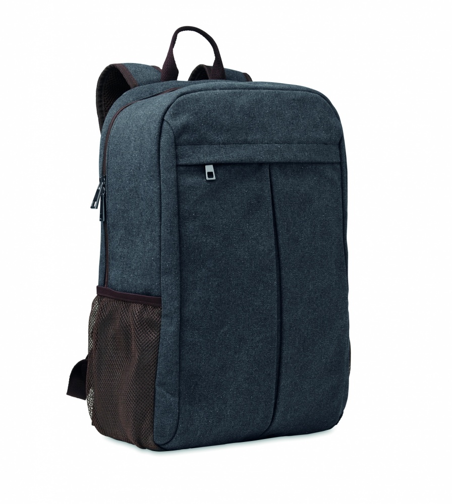 Logo trade promotional merchandise picture of: Laptop backpack in canvas