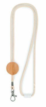 Logo trade promotional gifts picture of: Cotton Lanyard with metal hook