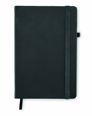 Logo trade business gift photo of: Recycled Leather A5 notebook