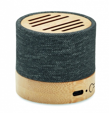Logotrade promotional merchandise photo of: Bamboo RPET wireless speaker