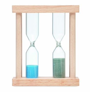 Logotrade corporate gifts photo of: Set of 2 wooden sand timers