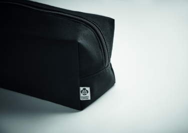 Logo trade corporate gifts image of: Canvas cosmetic bag 220 gr/m²