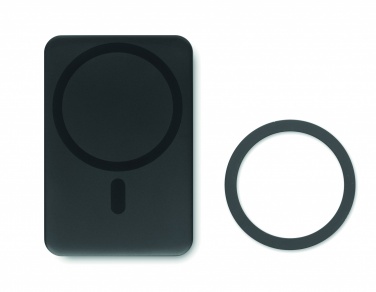 Logotrade business gift image of: Magnetic wireless charger 15W powerbank 5000 mAh