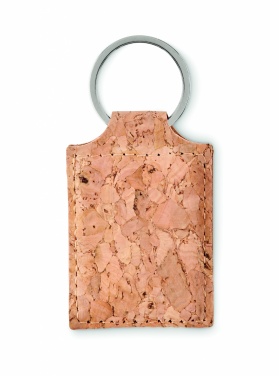 Logotrade advertising products photo of: Rectangular cork key ring Imatra