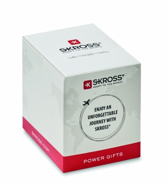 Logo trade promotional merchandise image of: Skross World to Europe USB 12W