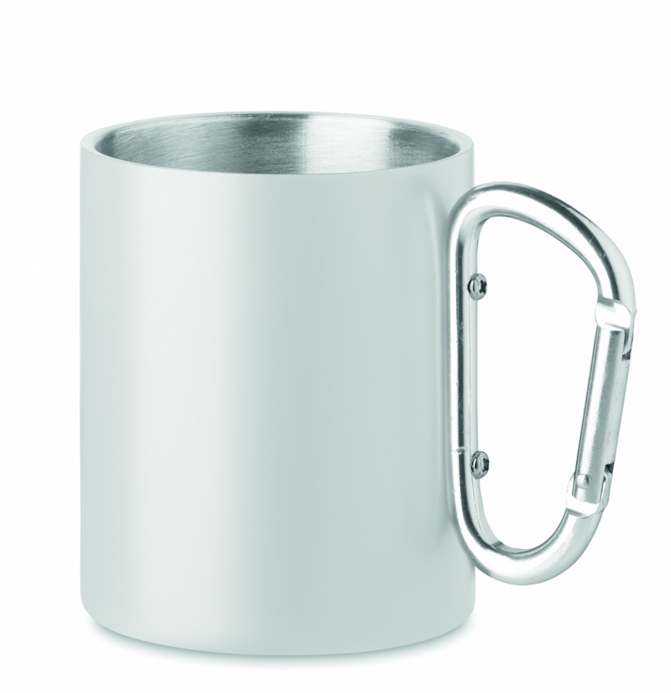 Logotrade promotional giveaway image of: Metal mug and carabiner handle