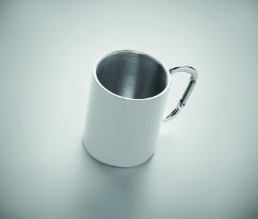 Logo trade promotional giveaway photo of: Metal mug and carabiner handle