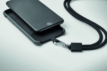 Logotrade corporate gift picture of: RPET Phone holder lanyard