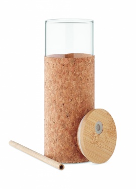 Logo trade promotional giveaways picture of: Glass tumbler sleeve 450 ml