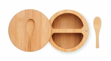 Logo trade corporate gifts picture of: Salt and pepper bamboo box