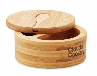 Logo trade corporate gifts picture of: Salt and pepper bamboo box