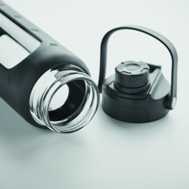 Logo trade corporate gifts image of: Glass bottle with sleeve 750 ml