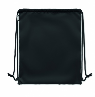 Logo trade promotional merchandise photo of: Large drawstring bag 300D RPET